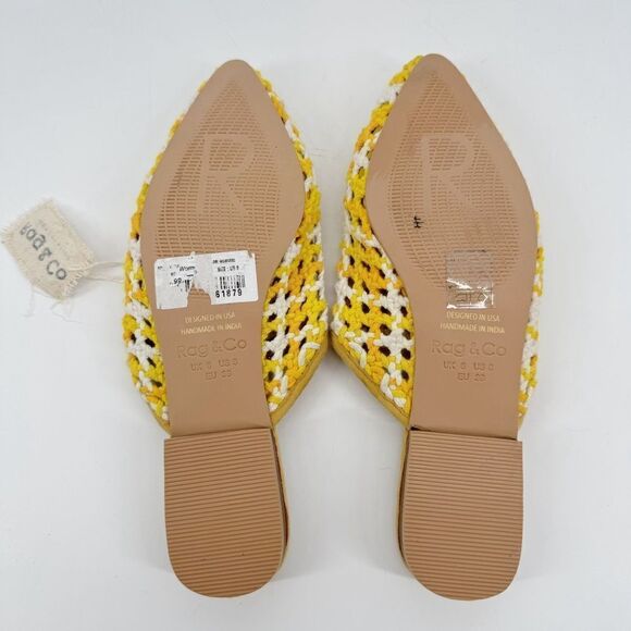 Rag N Co Mariana Woven‎ Flat Mules With Tassels New US 8 - Picture 8 of 11